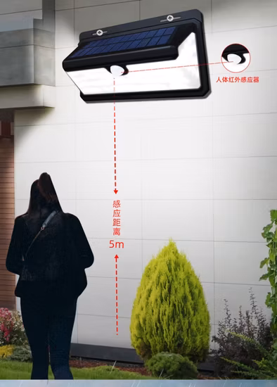 New LED Solar Sensor Wall Light for Garden Garage