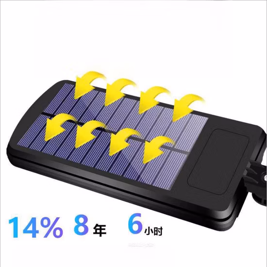 Lâmpada de parede LED com sensor de movimento solar à prova d'água com 3 modos de iluminação