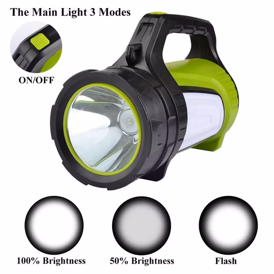 Handheld Hiking Camping Emergency Sos Mode Supported LED Flashlight