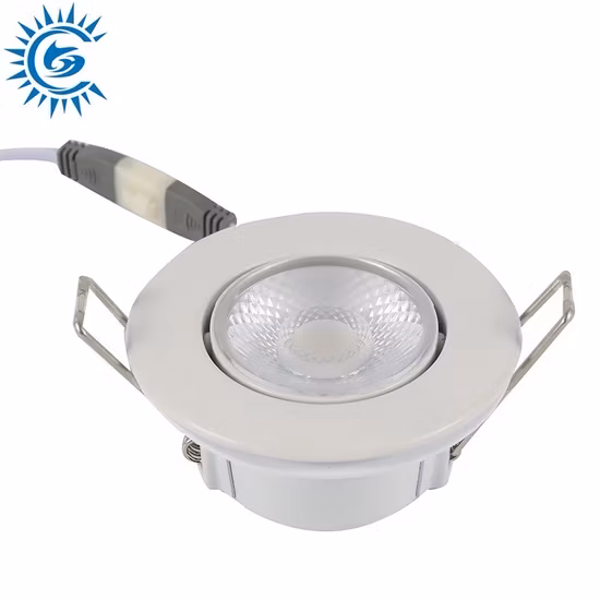 Iluminação interna de LED à prova de fogo 3CCT comutável 7W regulável com classificação de incêndio